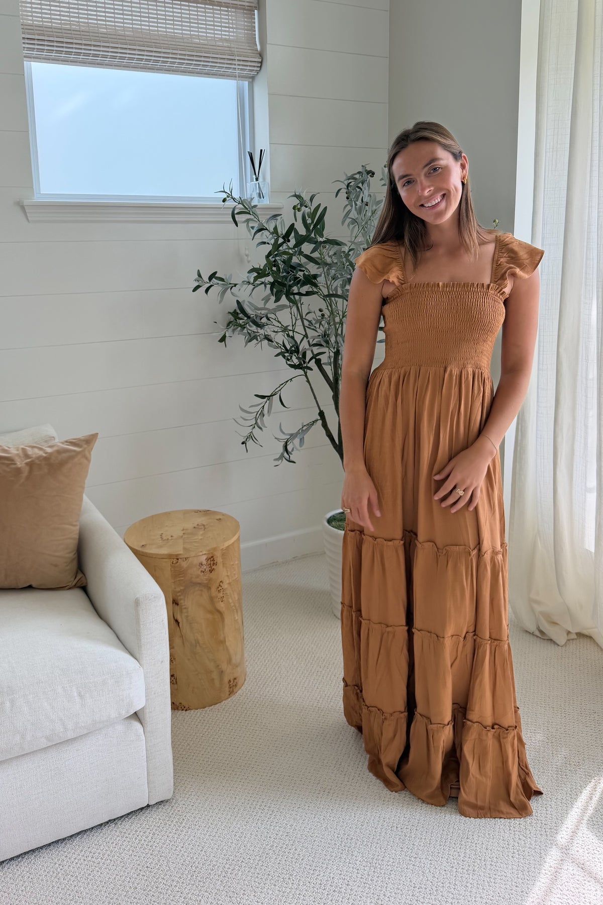 SS Women's Dress Women's Marabella Dress (amber linen)