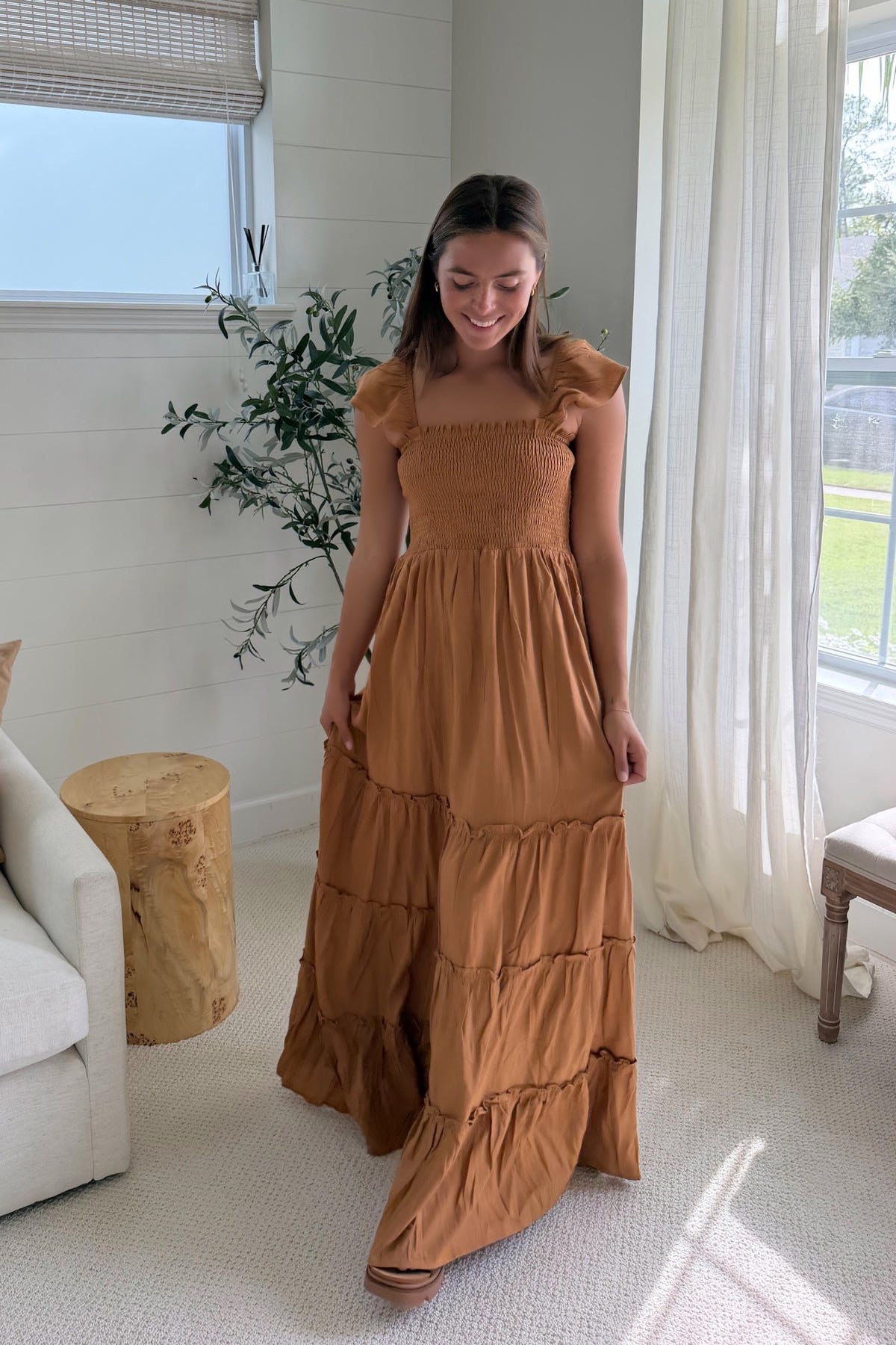 SS Women's Dress Women's Marabella Dress (amber linen)