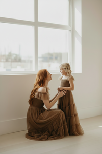 SS Women's Dress Women's Marabella Dress (mocha tulle)