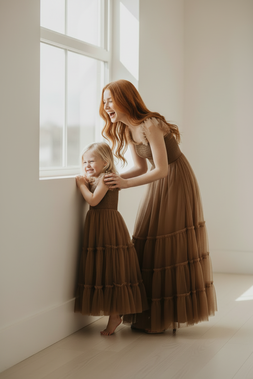 SS Women's Dress Women's Marabella Dress (mocha tulle)