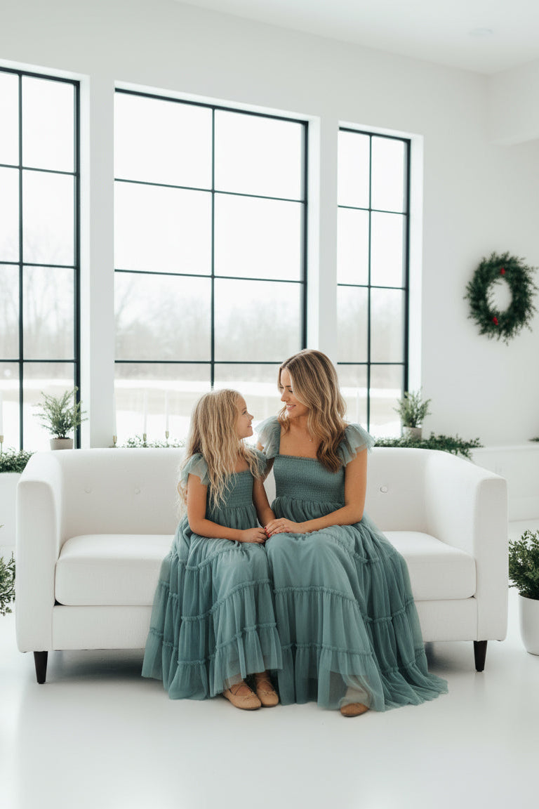 SS Women's Dress Women's Marabella Dress (soft teal tulle)