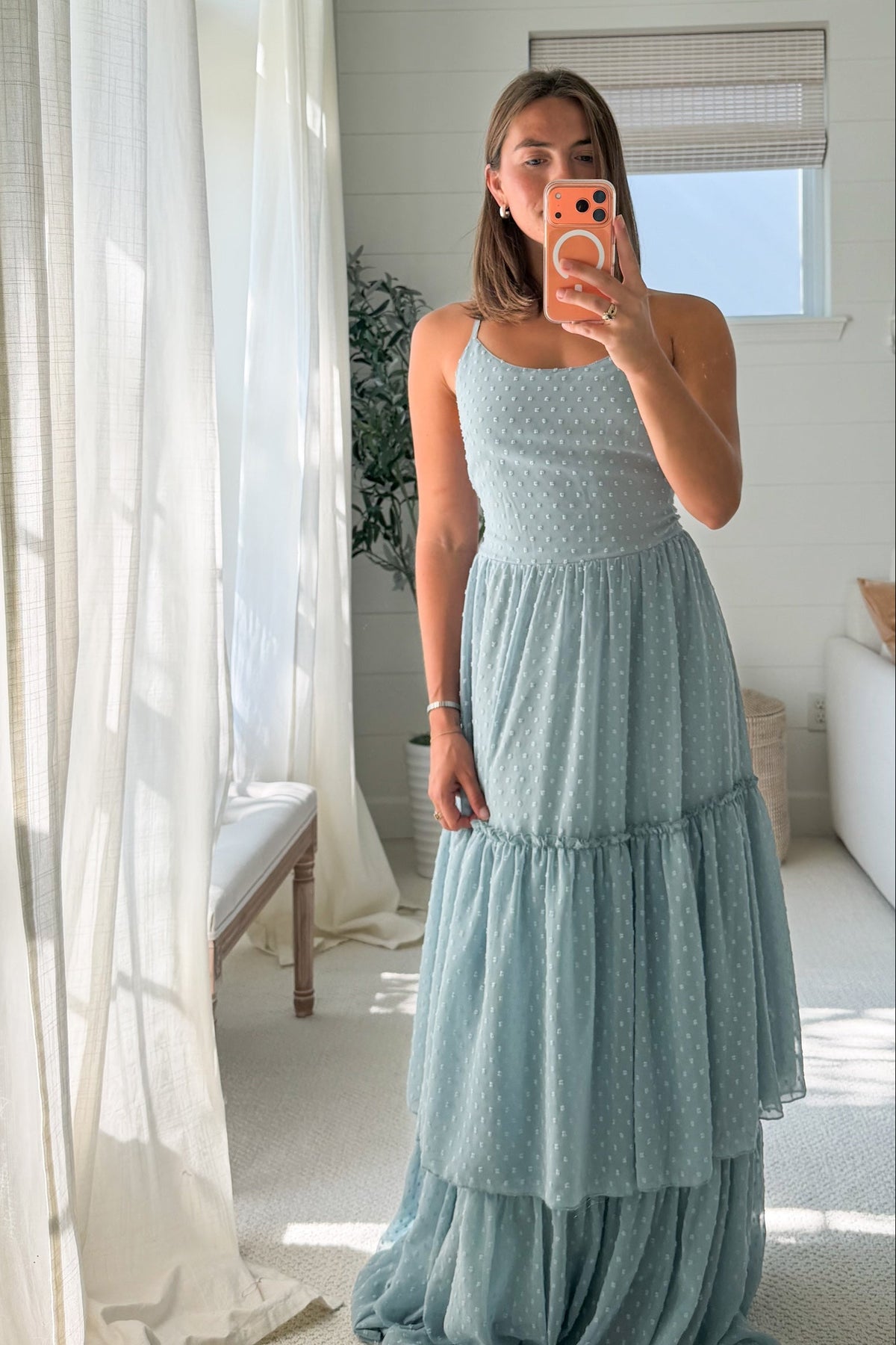 SS Women's Wendy Dress Blue Swiss Dot