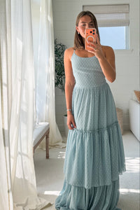 SS Women's Wendy Dress Blue Swiss Dot
