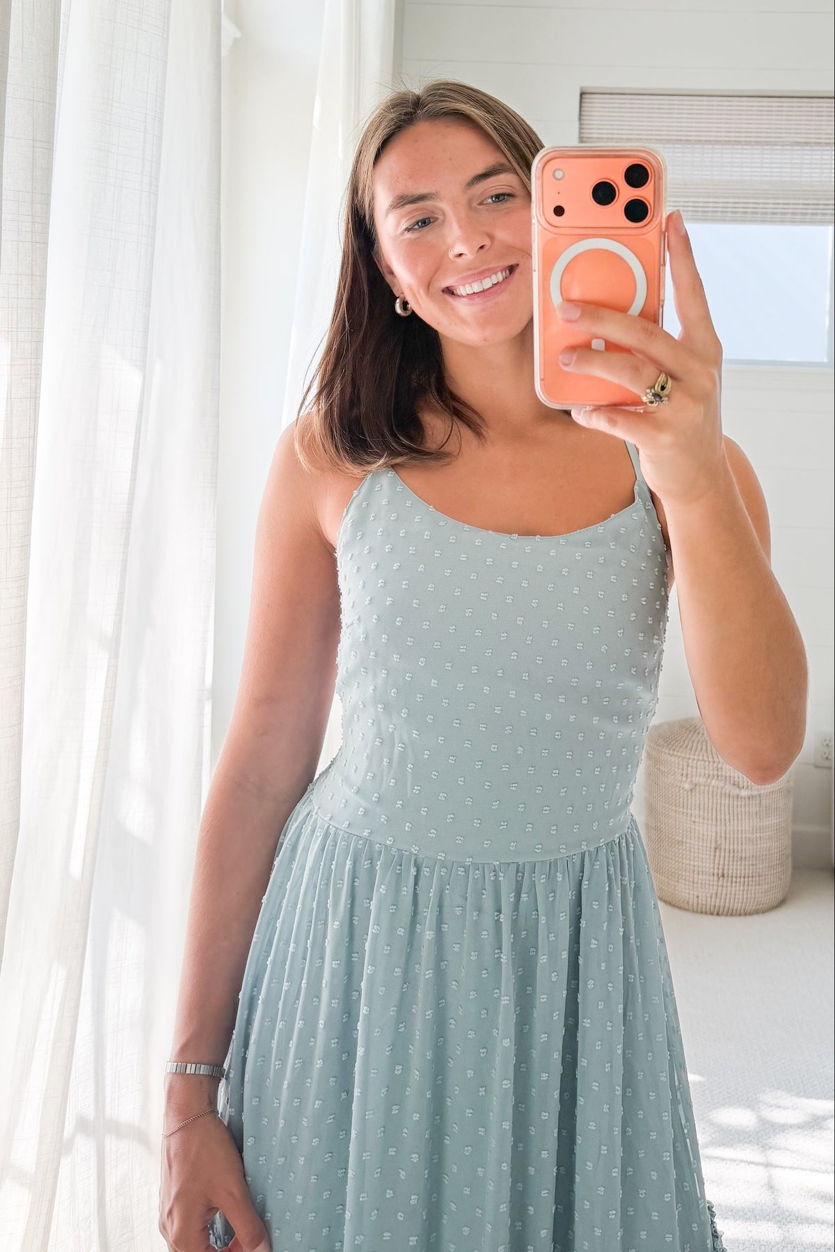 SS Women's Wendy Dress Blue Swiss Dot