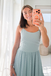 SS Women's Wendy Dress Blue Swiss Dot