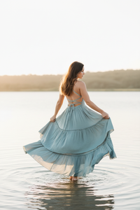 SS Women's Dress Women's Wendy Dress (soft teal muslin)