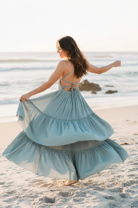 SS Women's Dress Women's Wendy Dress (soft teal muslin)