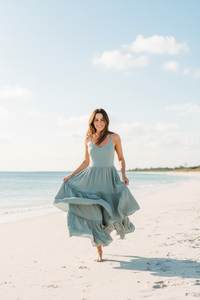 SS Women's Dress Women's Wendy Dress (soft teal muslin)