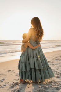 SS Girl's Dress Wendy Dress (soft teal muslin)