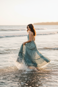 SS Women's Dress Women's Wendy Dress (soft teal tulle)