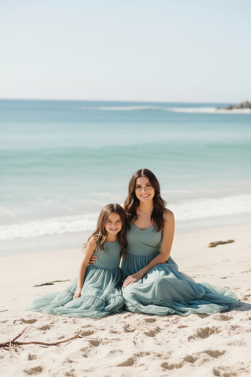 SS Women's Dress Women's Wendy Dress (soft teal tulle)