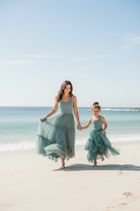 SS Women's Dress Women's Wendy Dress (soft teal tulle)