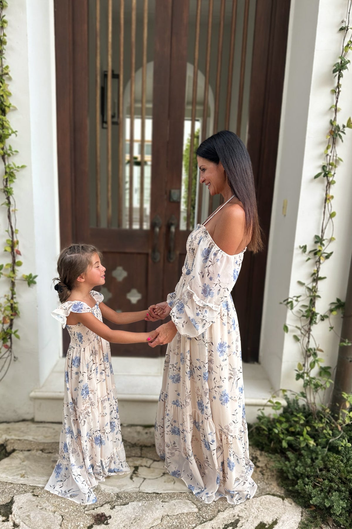 SS Women's Dress Women's Pippa Maxi (floral blue chiffon)