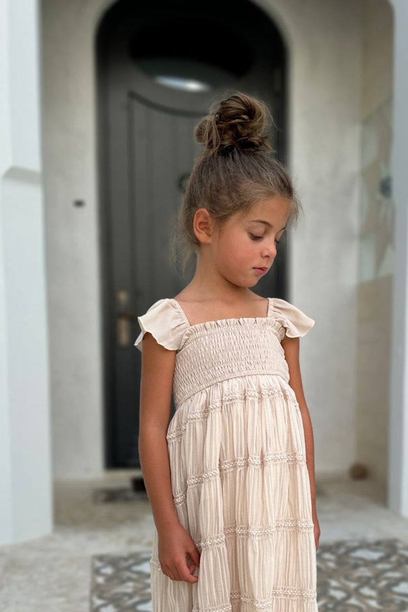 SS Girl's Dress Marabella Dress (natural chiffon)