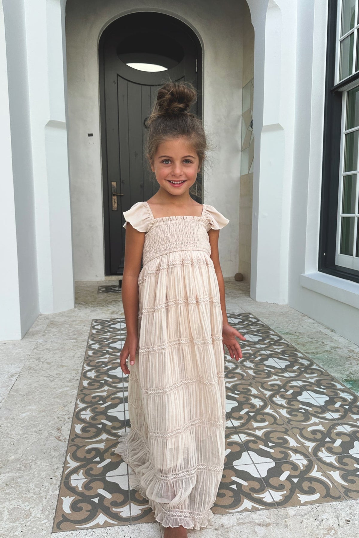 SS Girl's Dress Marabella Dress (natural chiffon)