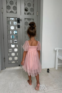 SS Girl's Dress Fawn Dress (soft pink tulle)