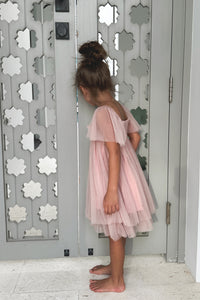 SS Girl's Dress Fawn Dress (soft pink tulle)