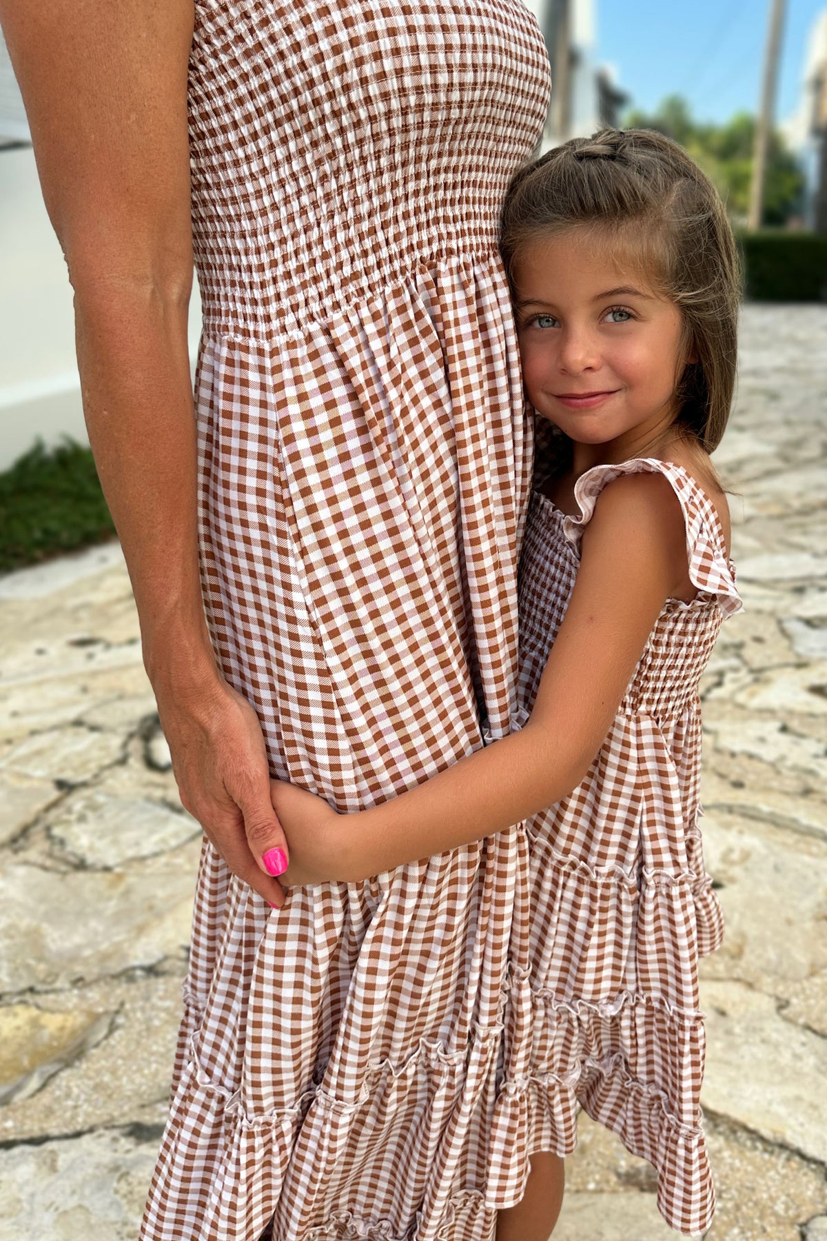 SS Women's Dress Women's Pia Dress (brown gingham)