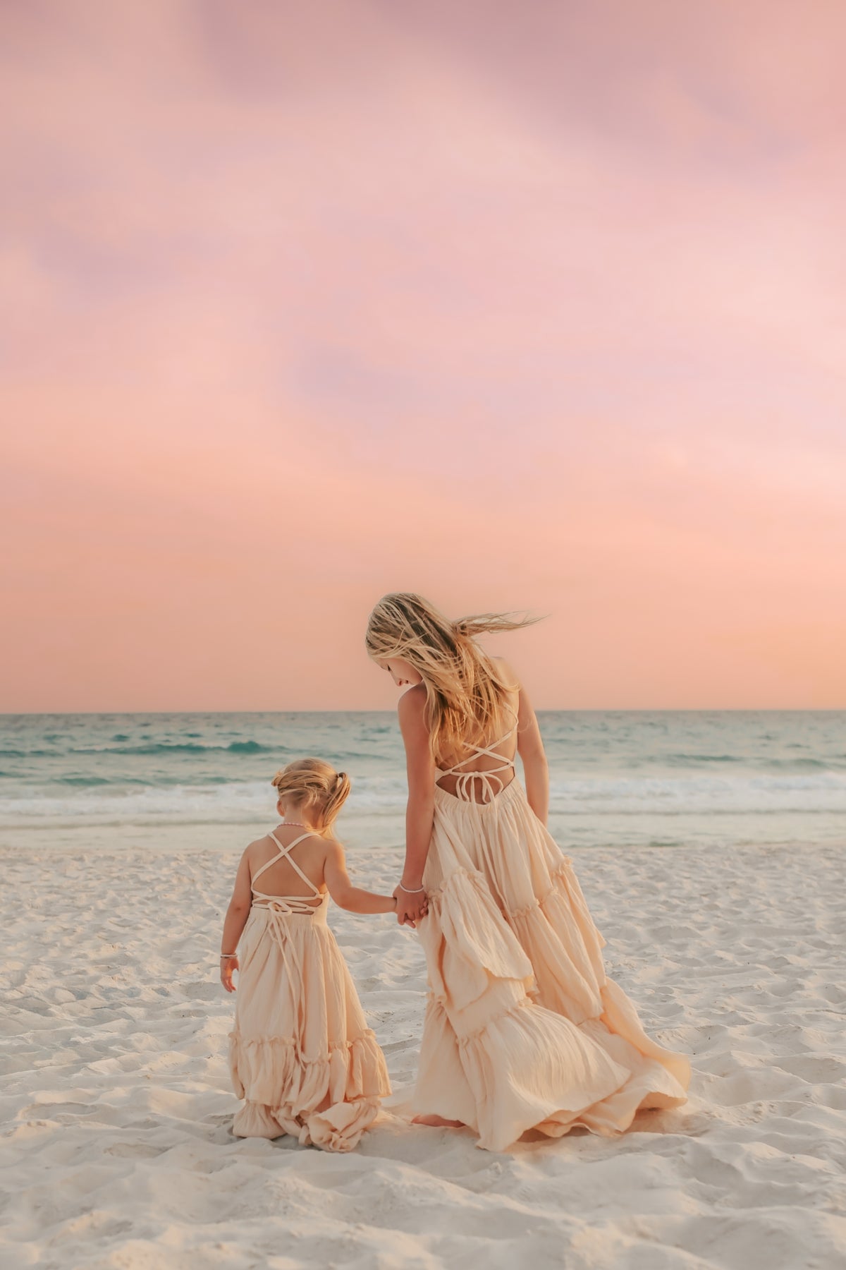 SS Girl's Dress Wendy Dress (sand muslin)