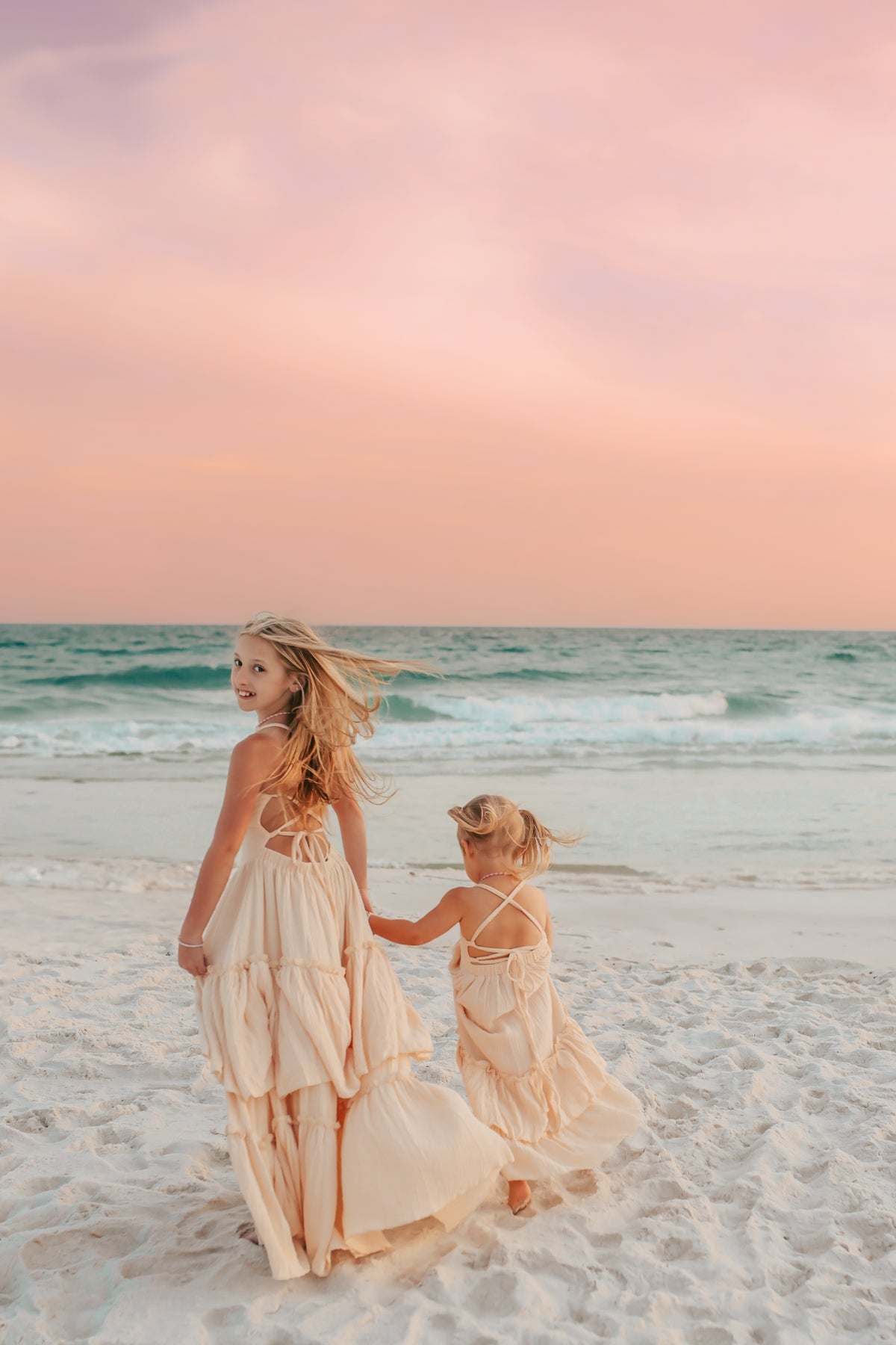SS Girl's Dress Wendy Dress (sand muslin)