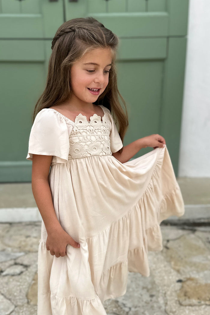 SS Girl's Dress Winnie Lace Dress (natural)