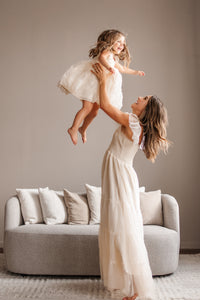 SS Girl's Dress Pia Dress (antique ivory tulle)
