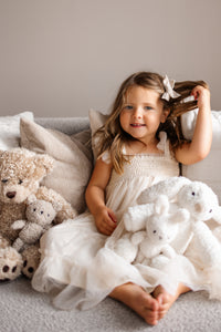 SS Girl's Dress Pia Dress (antique ivory tulle)
