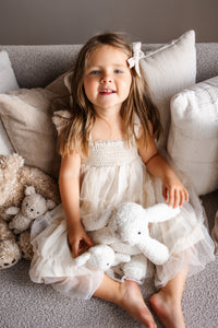 SS Girl's Dress Pia Dress (antique ivory tulle)