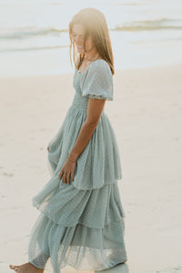 SS Women's Dress Women's Willa Maxi Dress (sage swiss dot)