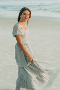 SS Women's Dress Women's Willa Maxi Dress (sage swiss dot)