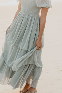 SS Women's Dress Women's Willa Maxi Dress (sage swiss dot)