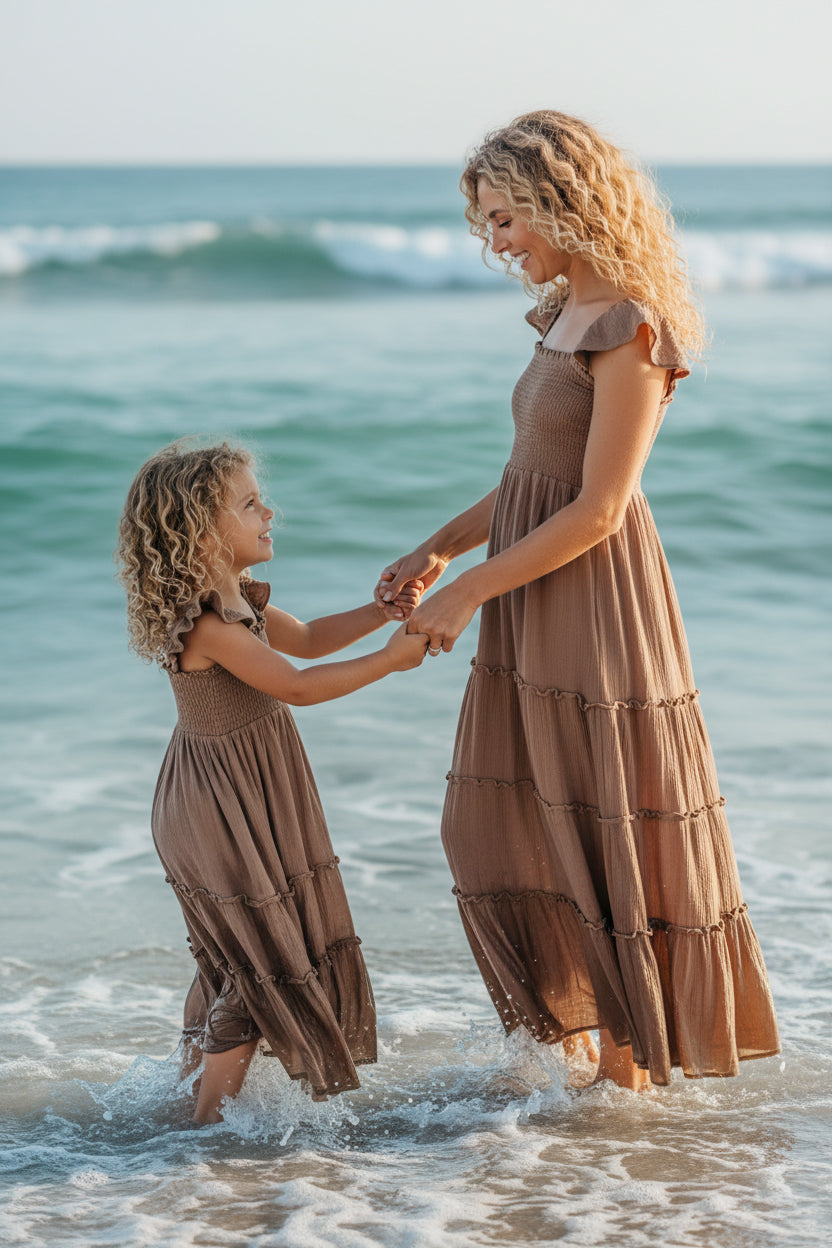 SS Women's Dress Women's Marabella Dress (mocha muslin)