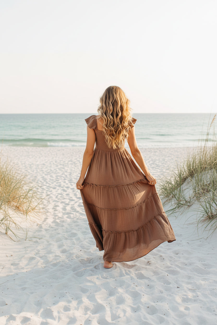 SS Women's Dress Women's Marabella Dress (mocha muslin)