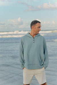 SS Men's Top Men's Knox Hoodie (soft teal muslin)