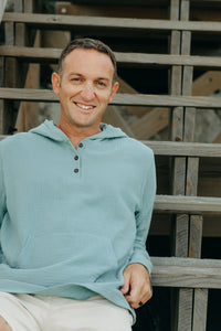 SS Men's Top Men's Knox Hoodie (soft teal muslin)