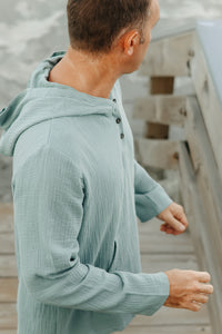 SS Men's Top Men's Knox Hoodie (soft teal muslin)