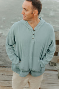 SS Men's Top Men's Knox Hoodie (soft teal muslin)