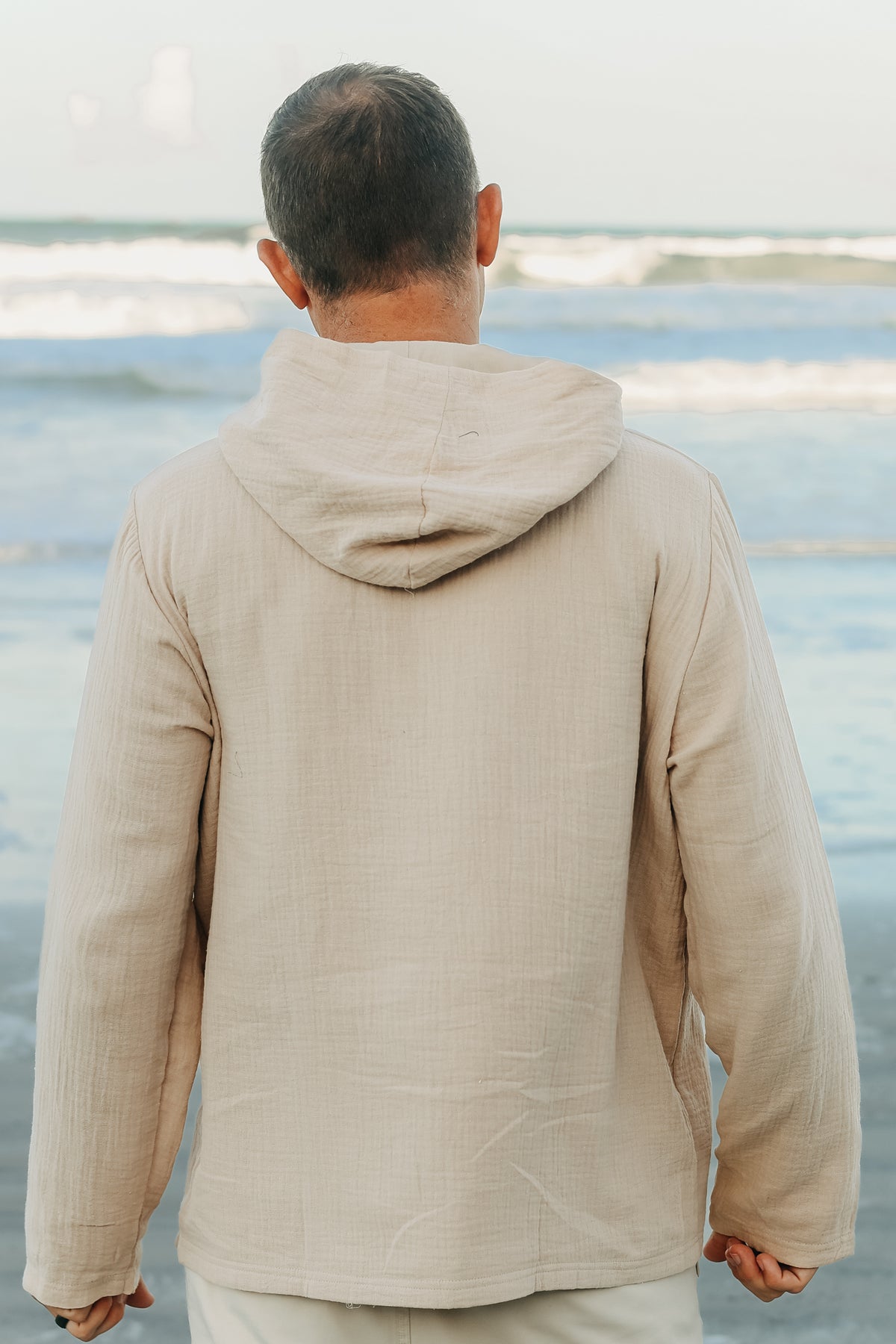 SS Men's Top Men's Knox Hoodie (latte muslin)