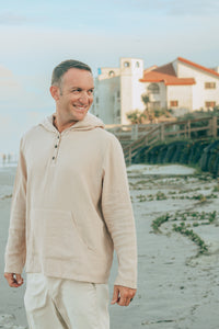 SS Men's Top Men's Knox Hoodie (latte muslin)