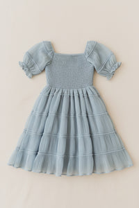SS Girl's Dress Karina Dress (blue chiffon)