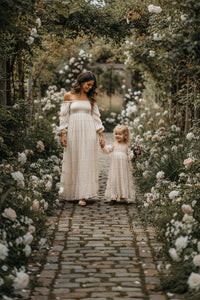 SS Girl's Dress Pippa Maxi (natural chiffon)