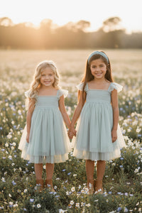 SS Girl's Dress Juliet Dress (mint tulle)