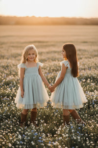 SS Girl's Dress Juliet Dress (mint tulle)