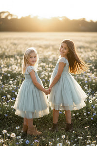 SS Girl's Dress Juliet Dress (mint tulle)