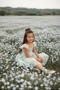 SS Girl's Dress Juliet Dress (mint tulle)