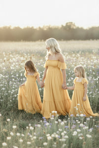 SS Girl's Dress Marabella Dress (saffron tulle)