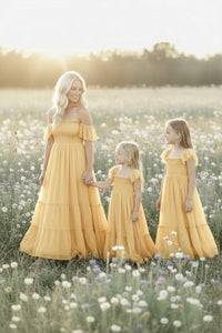 SS Girl's Dress Marabella Dress (saffron tulle)