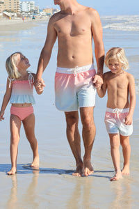 LB Boy's Swim Surf Shorts (sundown ombre)