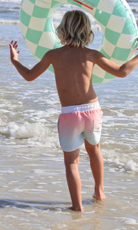 LB Boy's Swim Surf Shorts (sundown ombre)