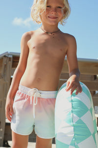 LB Boy's Swim Surf Shorts (sundown ombre)